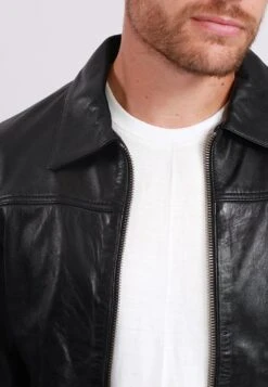 Lee Cooper Leren Jas - Black -Stijl Verkoop 04f0d14f192e45e98aa868a79e1a1f57