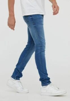 Lee Cooper Lc132Zp - Jeans Tapered Fit - Medium Bright Blue -Stijl Verkoop 077761a4ada343a3a6426507a6b4c5ad