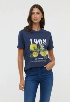 Lee Cooper Axis Mc - T-Shirt Print - Navy