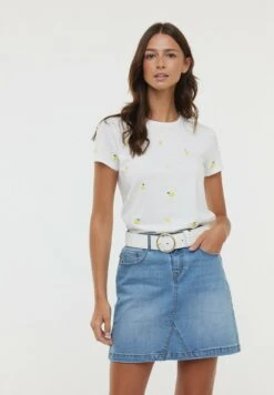 Lee Cooper Afita Mc - T-Shirt Print - Optic White