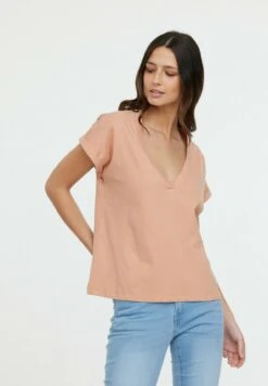 Lee Cooper Alys Mc - T-Shirt Basic - Terra -Stijl Verkoop 1fb85506a94740cfae1079800eaad751