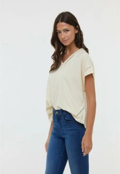 Lee Cooper Acana Mc - T-Shirt Print - Cream -Stijl Verkoop 292f1d4322c141a1b6446106d8d10a7c