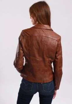 Lee Cooper Berra - Leren Jas - Cognac -Stijl Verkoop 33f04524964b42daba1586b6af43b496