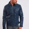Lee Cooper Leren Jas - Vintage Blue