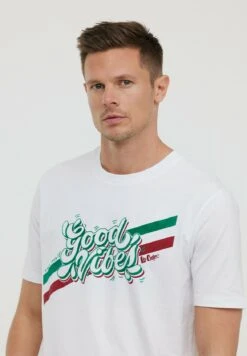 Lee Cooper Azzip Mc - T-Shirt Print - Optic White -Stijl Verkoop 3f3738184bfb4489a8c06b194811b440