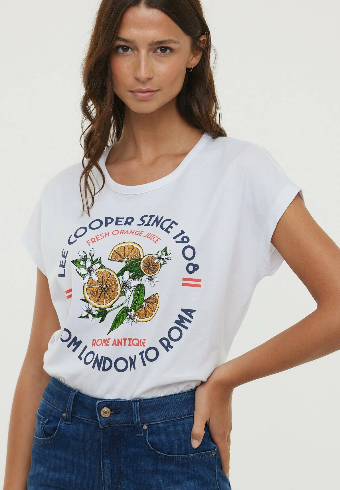 Lee Cooper Azial Mc - T-Shirt Print - Optic White 3 Lee Cooper Azial Mc - T-Shirt Print - Optic White - Afbeelding 3