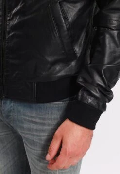 Lee Cooper Boyan - Leren Jas - Black -Stijl Verkoop 4813398e654f4e45a4860c51f4c1e95d