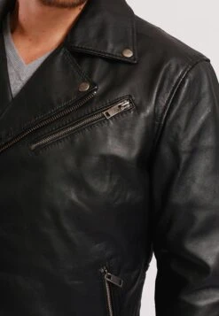 Lee Cooper Babylas - Leren Jas - Black -Stijl Verkoop 4e4b410999004b279ed13728b5a64a0d