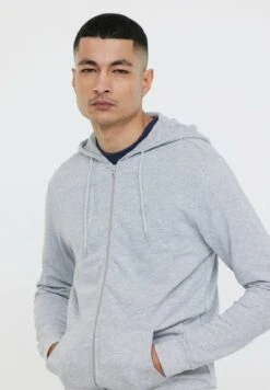 Lee Cooper Etienne - Sweater Met Rits - Gris Chiné -Stijl Verkoop 4e940eba0c0049cb9bc2732da14265da