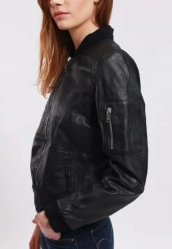 Lee Cooper Blanca - Leren Jas - Black -Stijl Verkoop 52d6a297b9314b1fbb7c415870df0e82