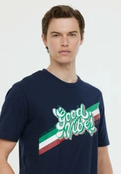 Lee Cooper Azzip Mc - T-Shirt Print - Navy -Stijl Verkoop 6830f63e3ecc47e18ea16efd12f21c4e