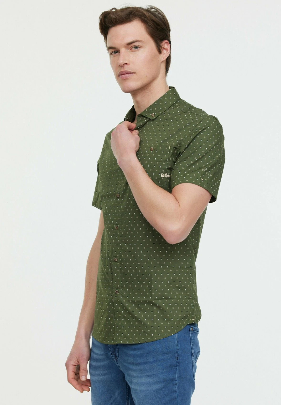 Lee Cooper Dimio Mc - Overhemd - Army 4 Lee Cooper Dimio Mc - Overhemd - Army - Afbeelding 4