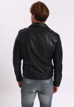 Lee Cooper Basso - Leren Jas - Black -Stijl Verkoop 85e532a34f504d4ab448fa829c6b745d