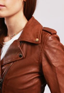 Lee Cooper Bella - Leren Jas - Cognac -Stijl Verkoop 8c60bf6a73554dfcbbb60fae094ab350