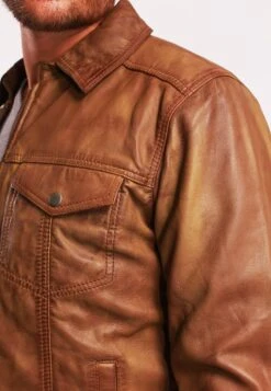 Lee Cooper Leren Jas - Vintage Cognac -Stijl Verkoop 992fd7e3fedb423e8fcd104e0fa787de