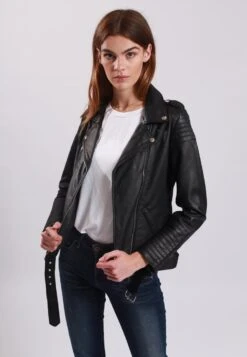 Lee Cooper Bojana - Leren Jas - Black