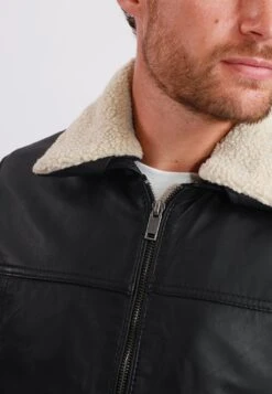 Lee Cooper Barnabe - Leren Jas - Black -Stijl Verkoop 9c7d598e147e4a4ca99395213f0f42ee