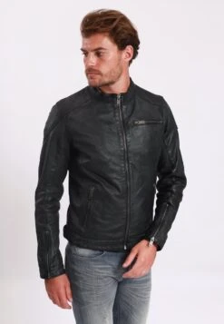 Lee Cooper Bertin - Leren Jas - Vintage Black