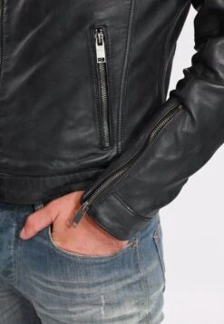 Lee Cooper Bertin - Leren Jas - Vintage Black -Stijl Verkoop b0b9ebacee1a41d3bc135eae229ef0c0