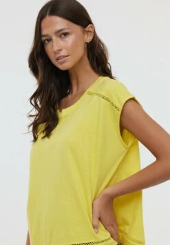 Lee Cooper Aniele Sm - T-Shirt Print - Lemon -Stijl Verkoop b6650196be684b068464d91a516f09a7