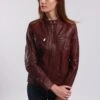 Lee Cooper Bethanie - Leren Jas - Oxblood
