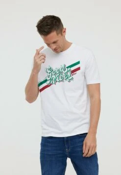 Lee Cooper Azzip Mc - T-Shirt Print - Optic White -Stijl Verkoop d71d19a957a048548de8d4eb345bae17