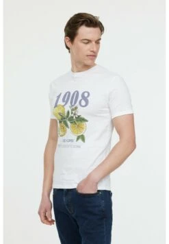 Lee Cooper Axis Mc - T-Shirt Print - Optic White -Stijl Verkoop d875d4b9dfaf45508c2cefefd422184d