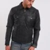 Lee Cooper Leren Jas - Vintage Black