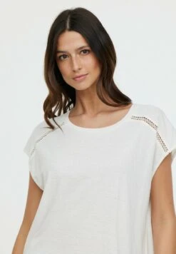 Lee Cooper Aniele Sm - T-Shirt Print - Cream -Stijl Verkoop dea868b9c79b4c8b853d12b9eba21110