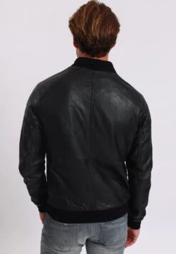 Lee Cooper Boyan - Leren Jas - Black -Stijl Verkoop ed6720fd362d47a397c5f8a148361389