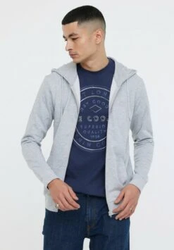 Lee Cooper Etienne - Sweater Met Rits - Gris Chiné -Stijl Verkoop f090c54fb34240dbb887cdbeef143e5c