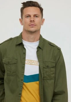 Lee Cooper Dazzo Ml - Overhemd - Army -Stijl Verkoop f84d2a71e0c64d6cbb0a62ba78722e17